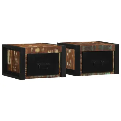 vidaXL Nočne omarice 2 kosa Multicolor 40x35x25 cm