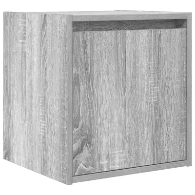 vidaXL Stenska nočna omarica siva sonoma 38x34x40 cm