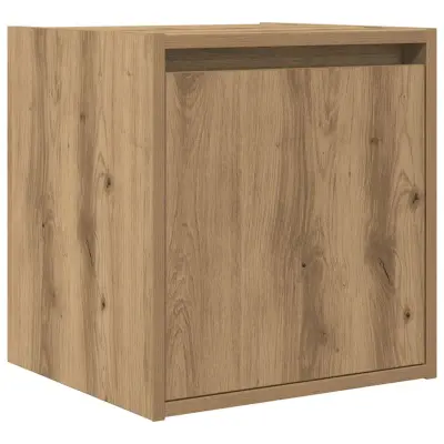 vidaXL Stenska nočna omarica artisan hrast 38x34x40 cm