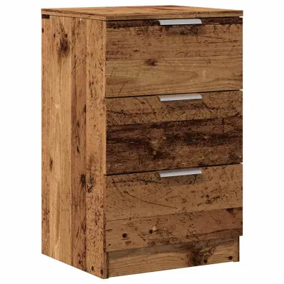 vidaXL Nočna omarica starinski les 40x36x65 cm inženirski les