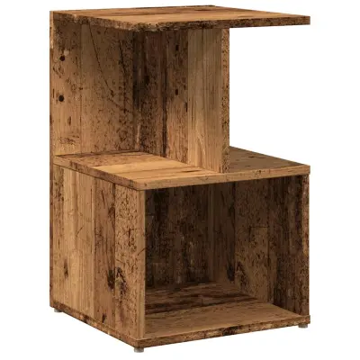 vidaXL Nočna omarica Old Wood 35x35x55 cm Inženirski les