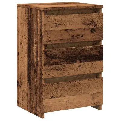 vidaXL Nočna omarica iz starega lesa 40x35x62,5 cm Inženirski les