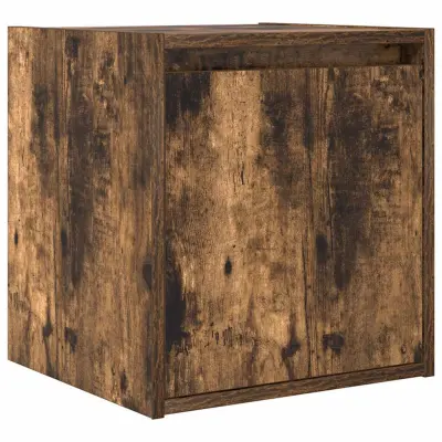 vidaXL Stenska nočna omarica dimljeni hrast 38x34x40 cm