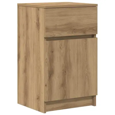 vidaXL Nočna omarica artisan hrast 39x35x65 cm inženirski les