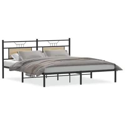 vidaXL Posteljni okvir brez vzmetnice 183x203 cm inženirski les
