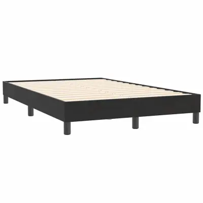vidaXL posteljni okvir brez vzmetnice črna 120x210 cm žamet