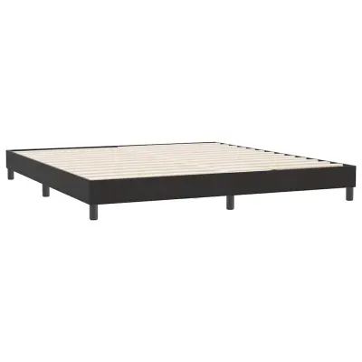 vidaXL posteljni okvir brez vzmetnice črna 180x220 cm žamet