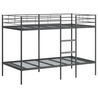 vidaXL Dvoposteljna postelja brez vzmetnice črna 100x200 cm jeklo
