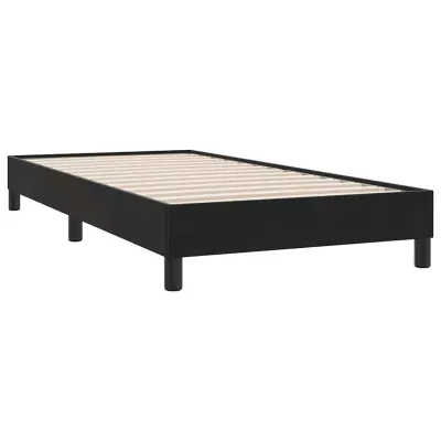 vidaXL posteljni okvir brez vzmetnice črna 100x210 cm žamet
