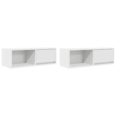 vidaXL TV omarica 2 kosa bela 80x31x25,5 cm inženirski les