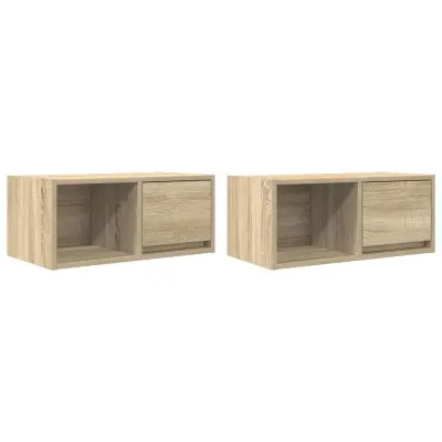 vidaXL TV omarica 2 kosa sonoma hrast 60x31x25,5 cm inženirski les