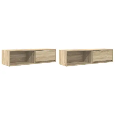 vidaXL TV omarica 2 kosa sonoma hrast 100x31x25,5 cm inženirski les