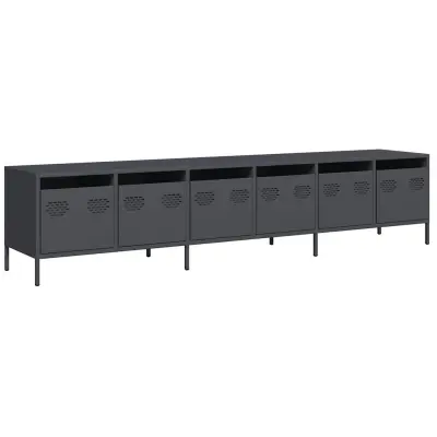 vidaXL TV omarica antracit 202x39x43,5 cm hladno valjano jeklo