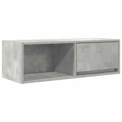 vidaXL TV omarica betonsko siva 80x31x25,5 cm inženirski les