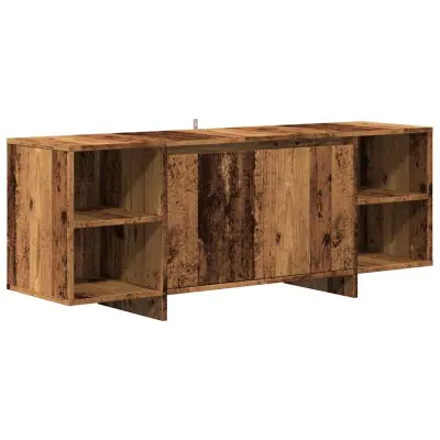 vidaXL TV omarica iz starega lesa 130x35x50 cm iz umetnega lesa
