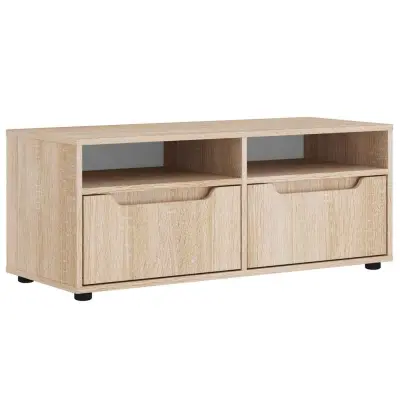 vidaXL TV omarica VISNES Sonoma Oak 100x40x38 cm Inženirski les