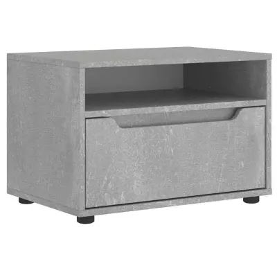 vidaXL TV omarica VISNES Betonsko siva 60x40x38 cm Inženirski les