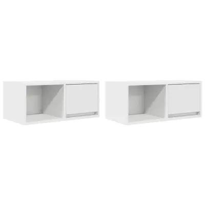 vidaXL TV omarica 2 kosa bela 60x31x25,5 cm inženirski les