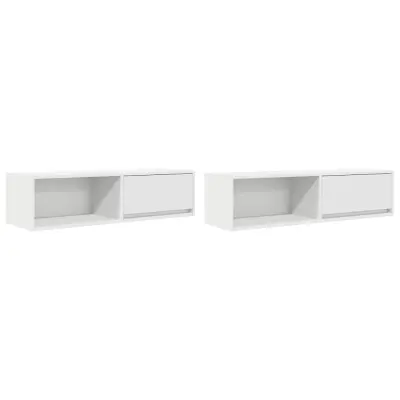 vidaXL TV omarica 2 kosa bela 100x31x25,5 cm inženirski les