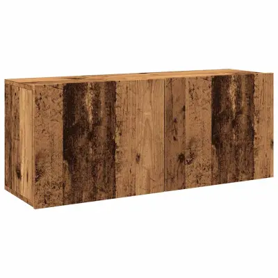 vidaXL Stenska TV omarica starinski les 100x30x41 cm