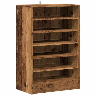 vidaXL omara za čevlje iz starega lesa 60x35x92 cm inženirski les