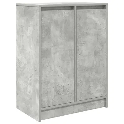 vidaXL Omarica za čevlje betonsko siva 57x34x76 cm inženirski les