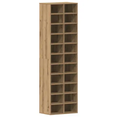 vidaXL omara za čevlje Artisan Oak 54x34x183 cm inženirski les