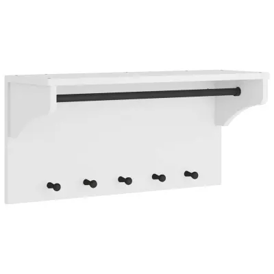 vidaXL Stenski obešalnik za plašče "SANDNES" 87x30x42 cm les borovega