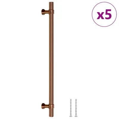 vidaXL Ročaji za omarico 5 kosov bron 224 mm nerjaveče jeklo