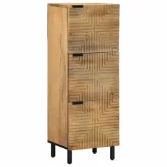 vidaXL Highboard Brown 40x33x110 cm masivni les Mango