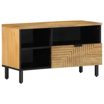 vidaXL TV omarica rjava 80x33x46 cm masivni les Mango
