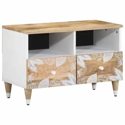 vidaXL TV omarica 70x33,5x46 cm Masivni les Mango