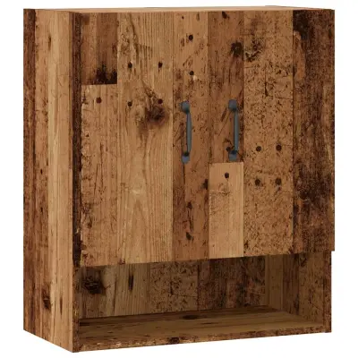vidaXL Stenska omarica Old Wood 60x31x70 cm Inženirski les