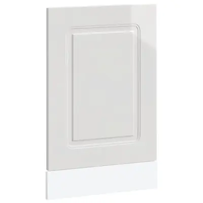 vidaXL Plošča za pomivalni stroj Kalmar bela 45x1,5x67 cm inž. les