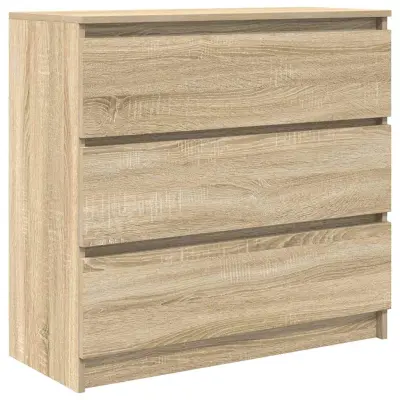 vidaXL Komoda sonoma hrast 80x35x76 cm inženirski les
