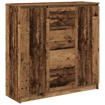 vidaXL Komoda s predali starinski les 100,5x35x98,5 cm inženirski les