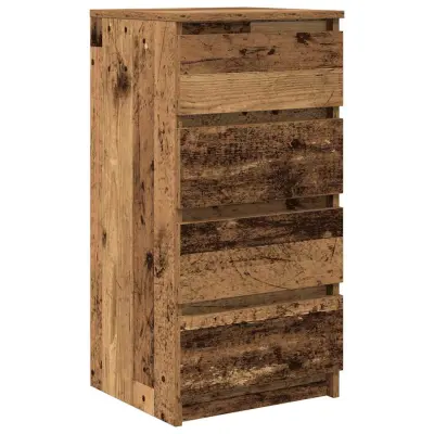 vidaXL Komoda starinski les 37,5x35x76 cm inženirski les