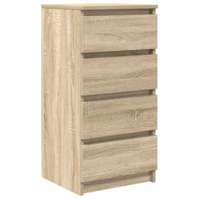 vidaXL Komoda sonoma hrast 37,5x35x76 cm inženirski les
