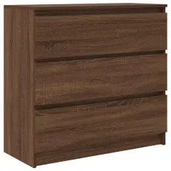 vidaXL Komoda rjavi hrast 80x35x76 cm inženirski les
