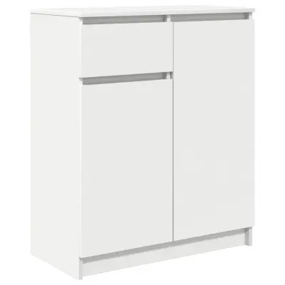 vidaXL Komoda s predalom bela 71x35x84 cm inženirski les