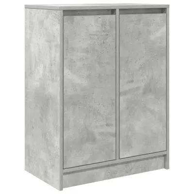vidaXL Komoda betonsko siva 57x34x76 cm inženirski les