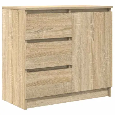 vidaXL Komoda s predalom sonoma hrast 71x35x65 cm inženirski les