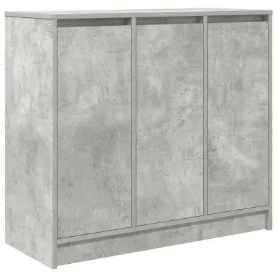 vidaXL Komoda betonsko siva 85x34x76 cm inženirski les