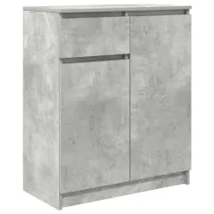 vidaXL Komoda s predalom betonsko siva 71x35x84 cm inženirski les