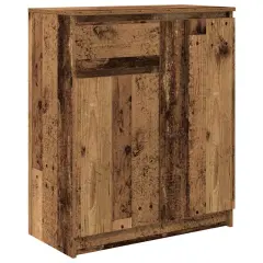 vidaXL Komoda s predalom starinski les 71x35x84 cm inženirski les