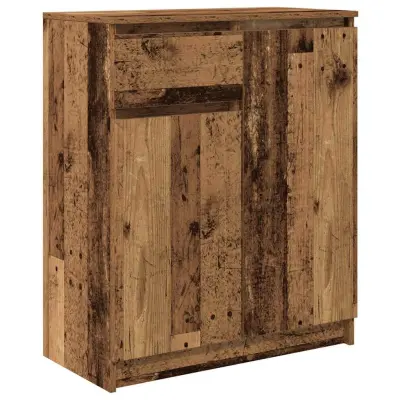 vidaXL Komoda s predalom starinski les 71x35x84 cm inženirski les