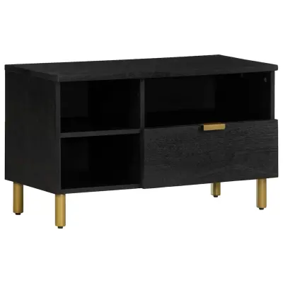 vidaXL TV omarica črna 80x33x46 cm iz umetnega lesa