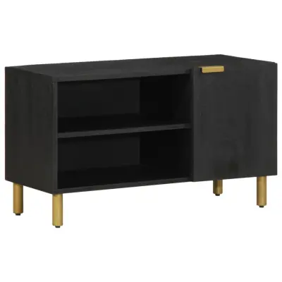 vidaXL TV omarica črna 80x33x46 cm iz umetnega lesa