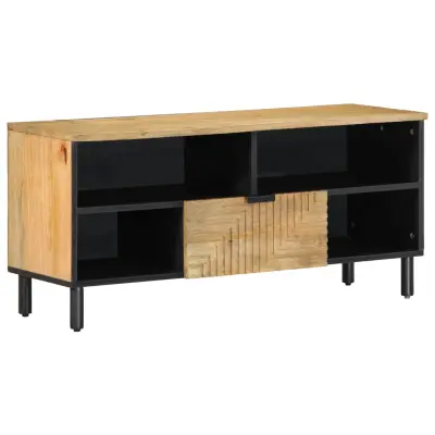 vidaXL TV omarica rjava 100x33x46 cm masivni les Mango
