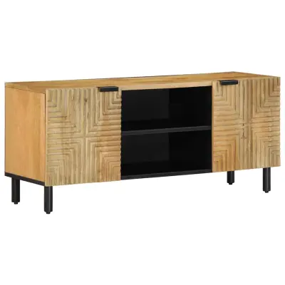 vidaXL TV omarica rjava 105x33x46 cm masivni les Mango